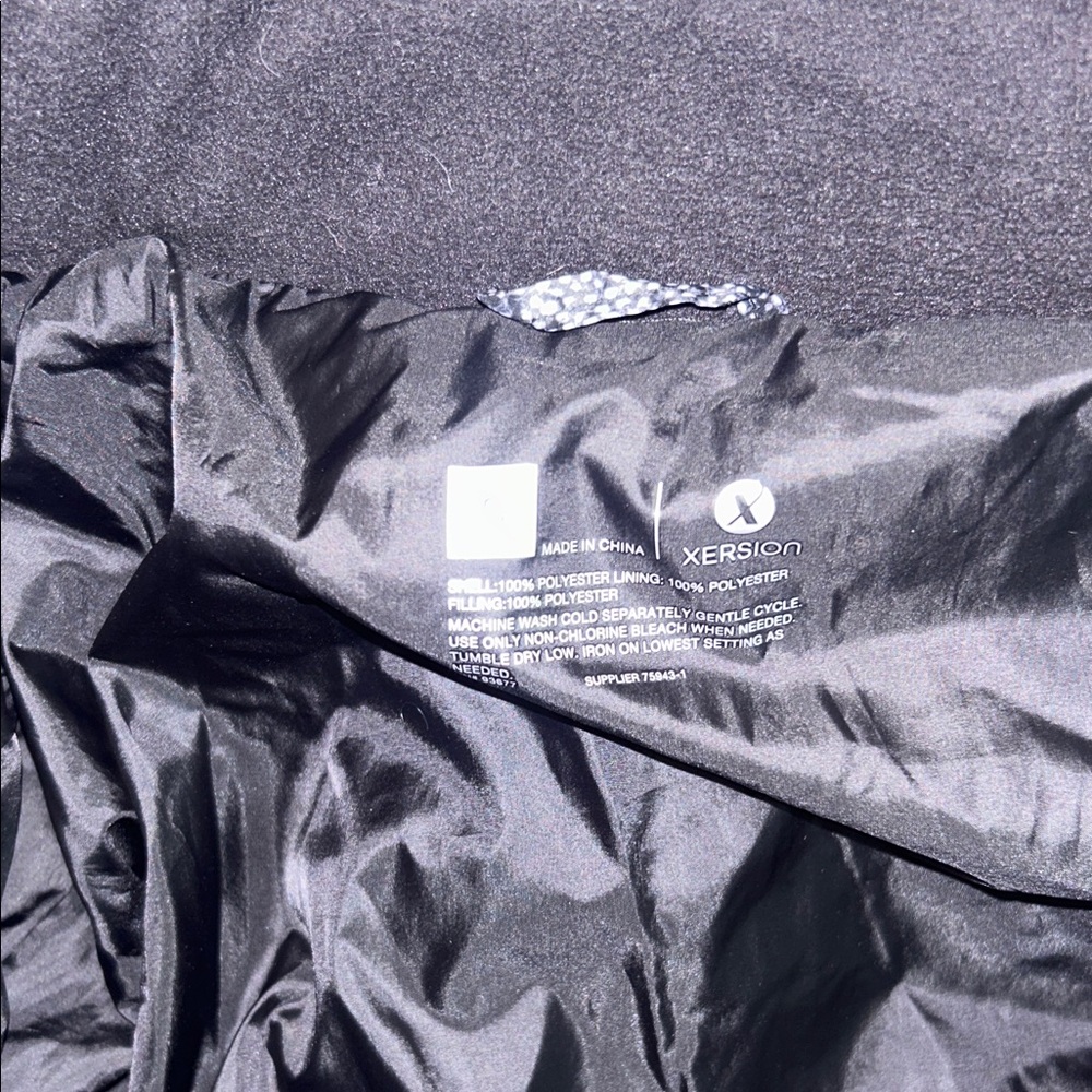 Xersion Black Puffer Jacket